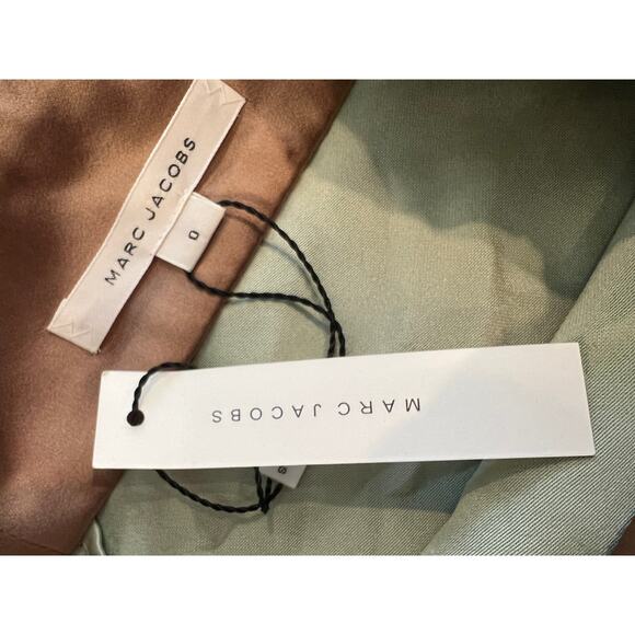 Marc Jacobs Metallic Bronze Inverted Pleat Micro Mini Skirt 0 - Picture 4 of 4